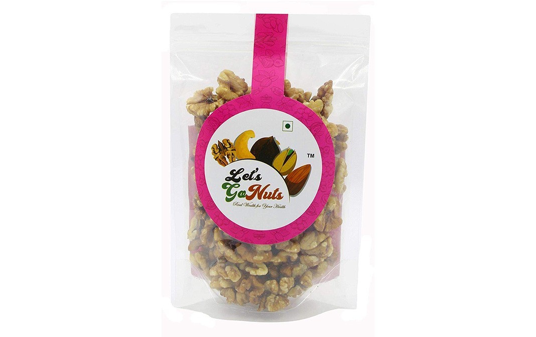 Let's Go Nuts Fresh Walnut Seeds Natural Halves (Akrot Giri)   Pack  250 grams